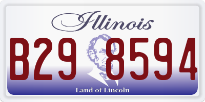 IL license plate B298594