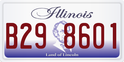 IL license plate B298601