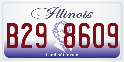IL license plate B298609