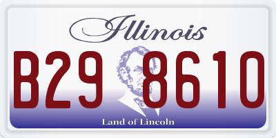 IL license plate B298610