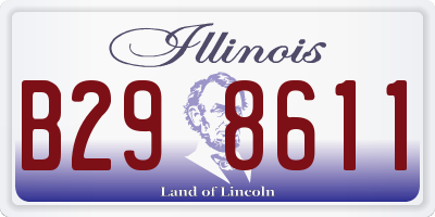IL license plate B298611