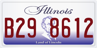 IL license plate B298612