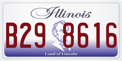 IL license plate B298616