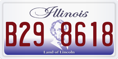 IL license plate B298618