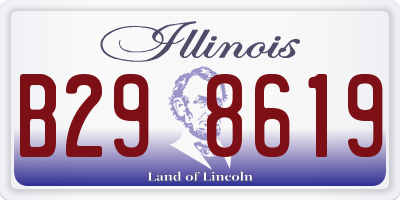 IL license plate B298619