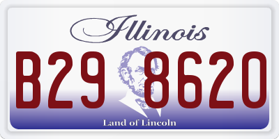 IL license plate B298620
