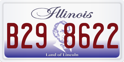 IL license plate B298622