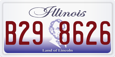 IL license plate B298626