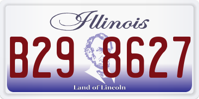 IL license plate B298627
