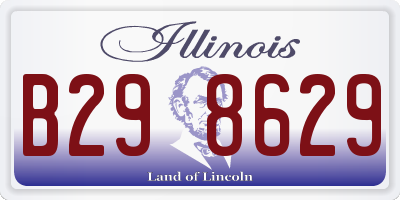 IL license plate B298629