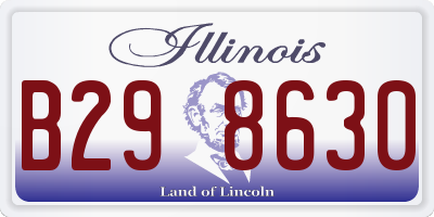 IL license plate B298630