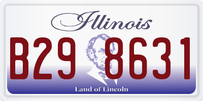 IL license plate B298631