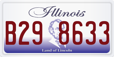IL license plate B298633