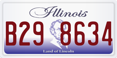 IL license plate B298634