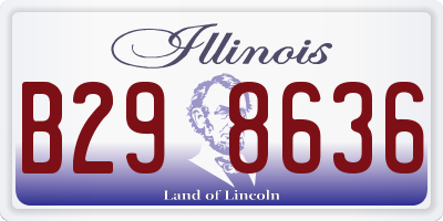IL license plate B298636