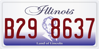 IL license plate B298637