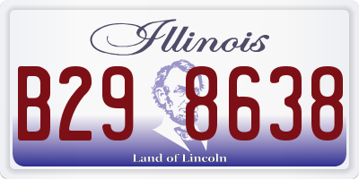 IL license plate B298638