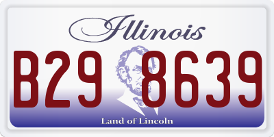 IL license plate B298639