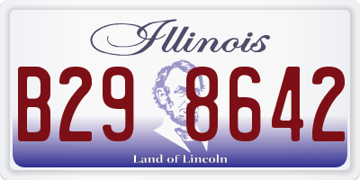 IL license plate B298642