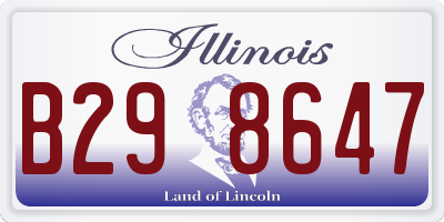 IL license plate B298647