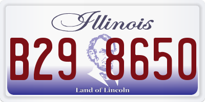 IL license plate B298650