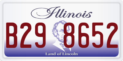 IL license plate B298652