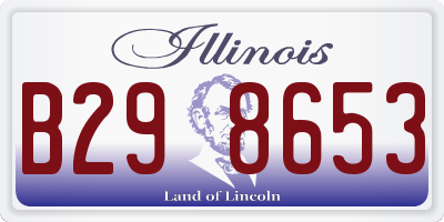 IL license plate B298653