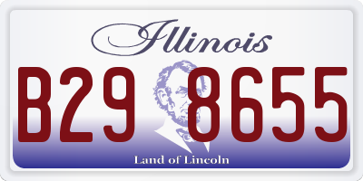 IL license plate B298655
