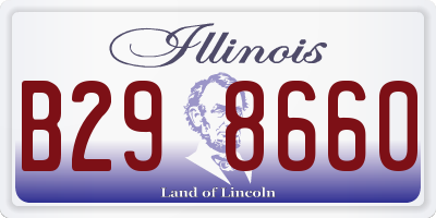 IL license plate B298660