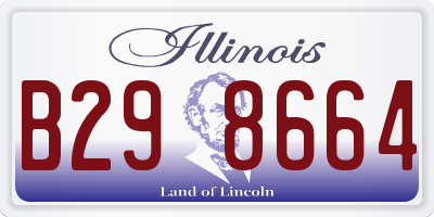 IL license plate B298664