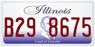 IL license plate B298675