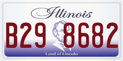IL license plate B298682