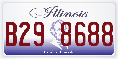 IL license plate B298688