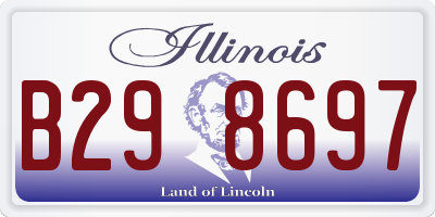 IL license plate B298697