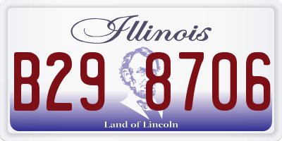 IL license plate B298706