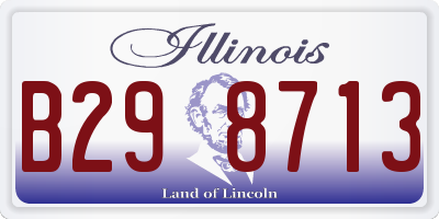 IL license plate B298713