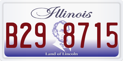 IL license plate B298715