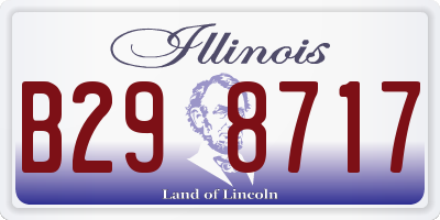 IL license plate B298717