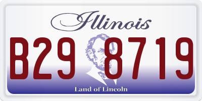 IL license plate B298719