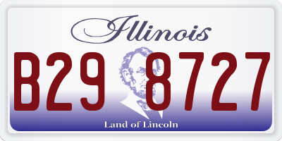 IL license plate B298727
