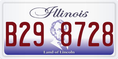 IL license plate B298728