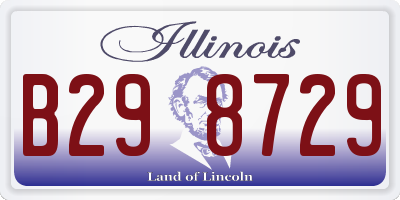 IL license plate B298729