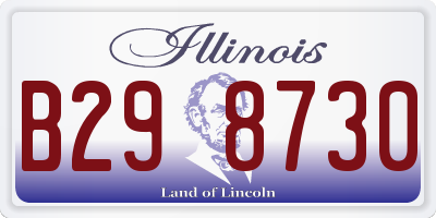 IL license plate B298730