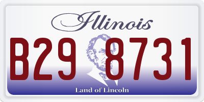 IL license plate B298731