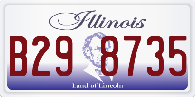 IL license plate B298735