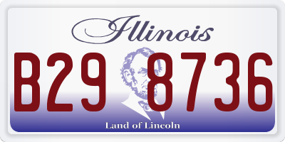 IL license plate B298736