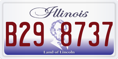 IL license plate B298737