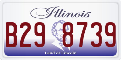 IL license plate B298739