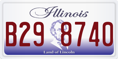 IL license plate B298740