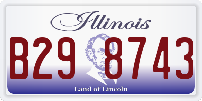 IL license plate B298743
